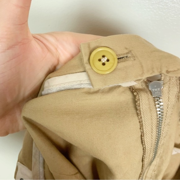 YMC You Must Create 100% Cotton Wide Leg Culottes Tan Khaki US 10 - Picture 10 of 15